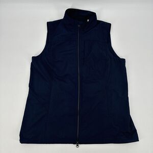 Orvis Men's Navy Full Zip Chest Pockets Vest Size Medium